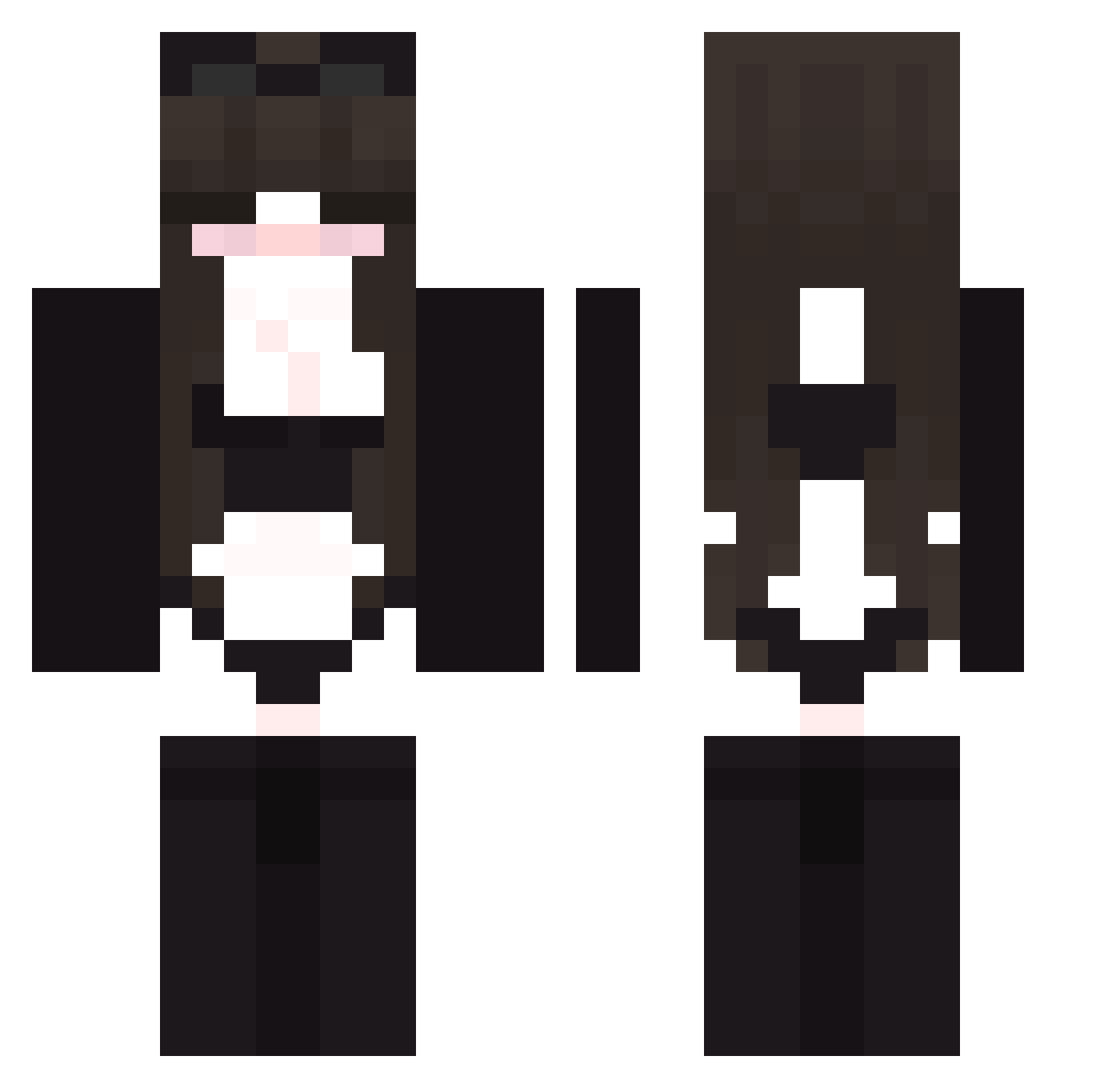 TiRomain59 Minecraft skin, front and back view
