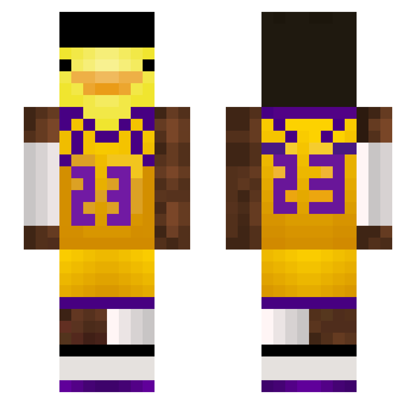 minecraftpe1342 Minecraft skin, front and back view