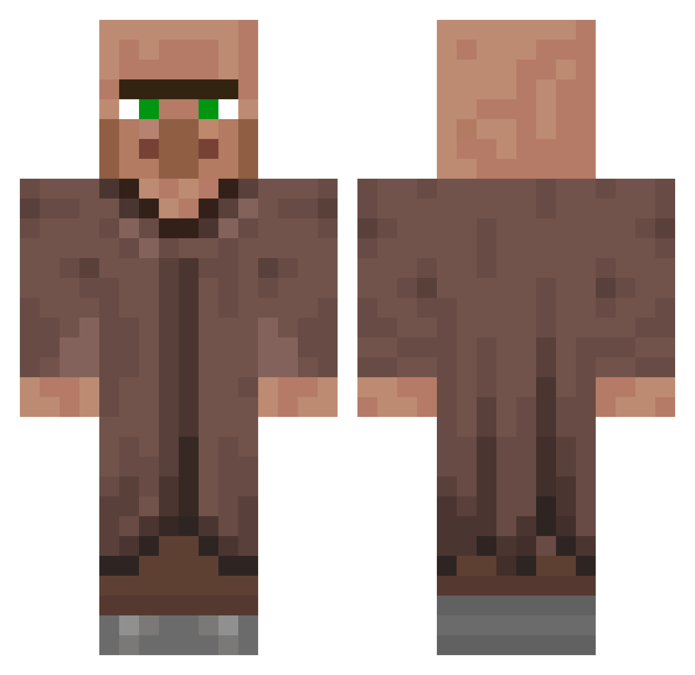 Xijing_Alliance Minecraft skin, front and back view