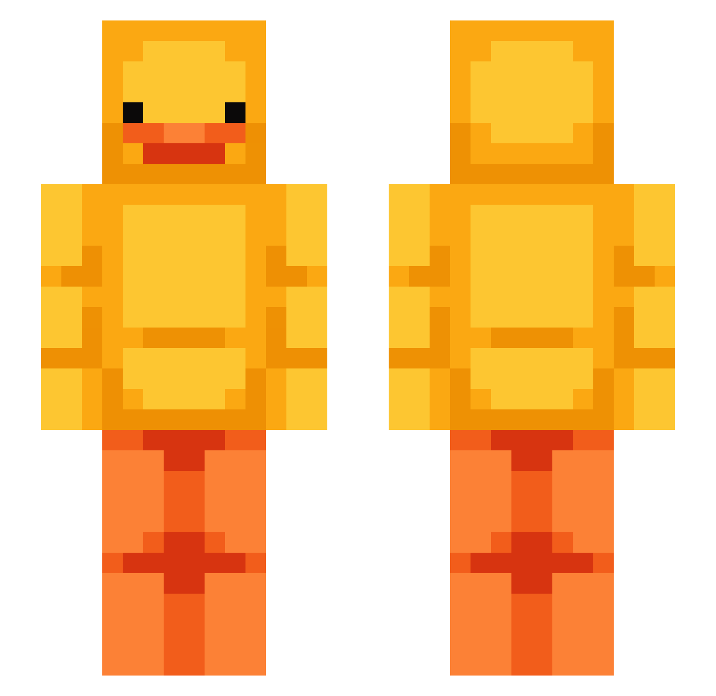 zhan9fu_ Minecraft skin, front and back view