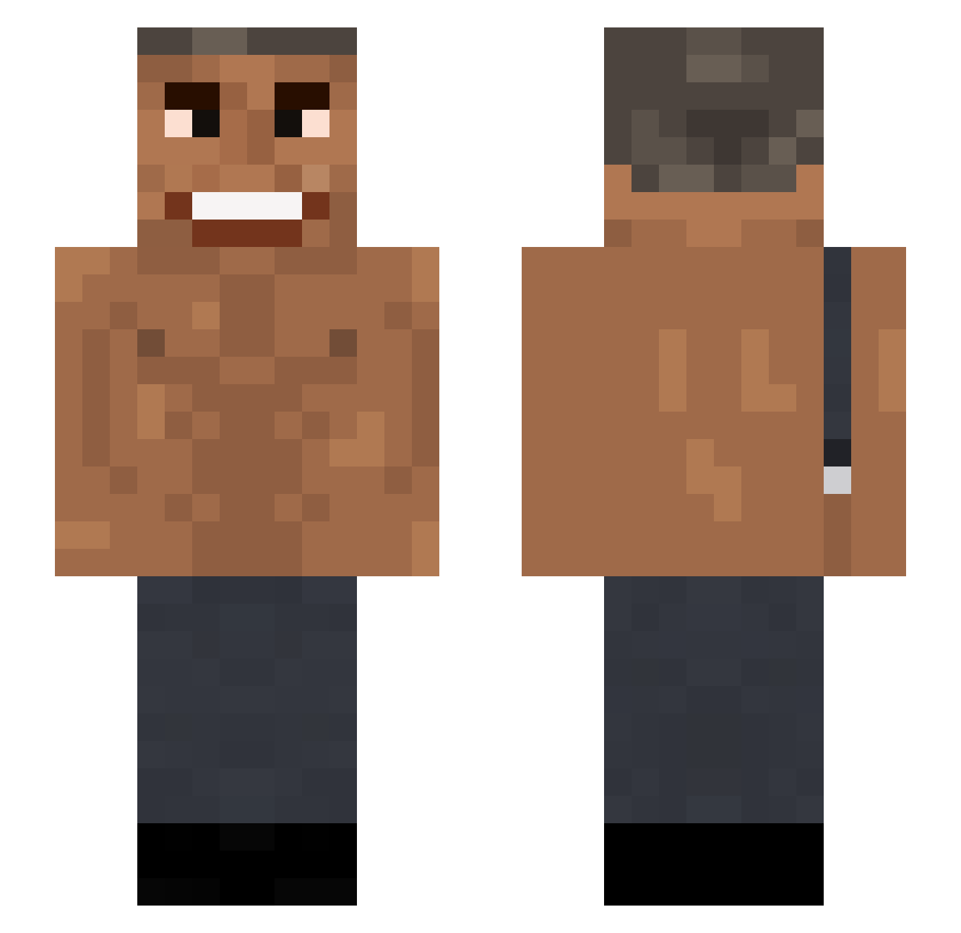 yungyuvi Minecraft skin, front and back view
