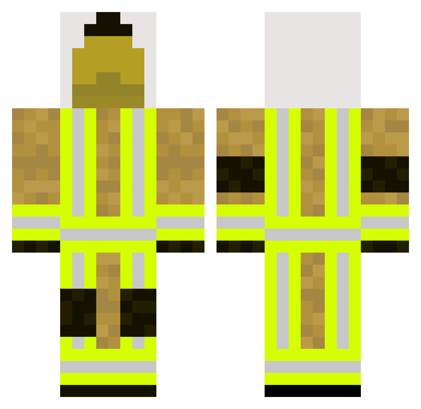 Smootiees Minecraft skin, front and back view