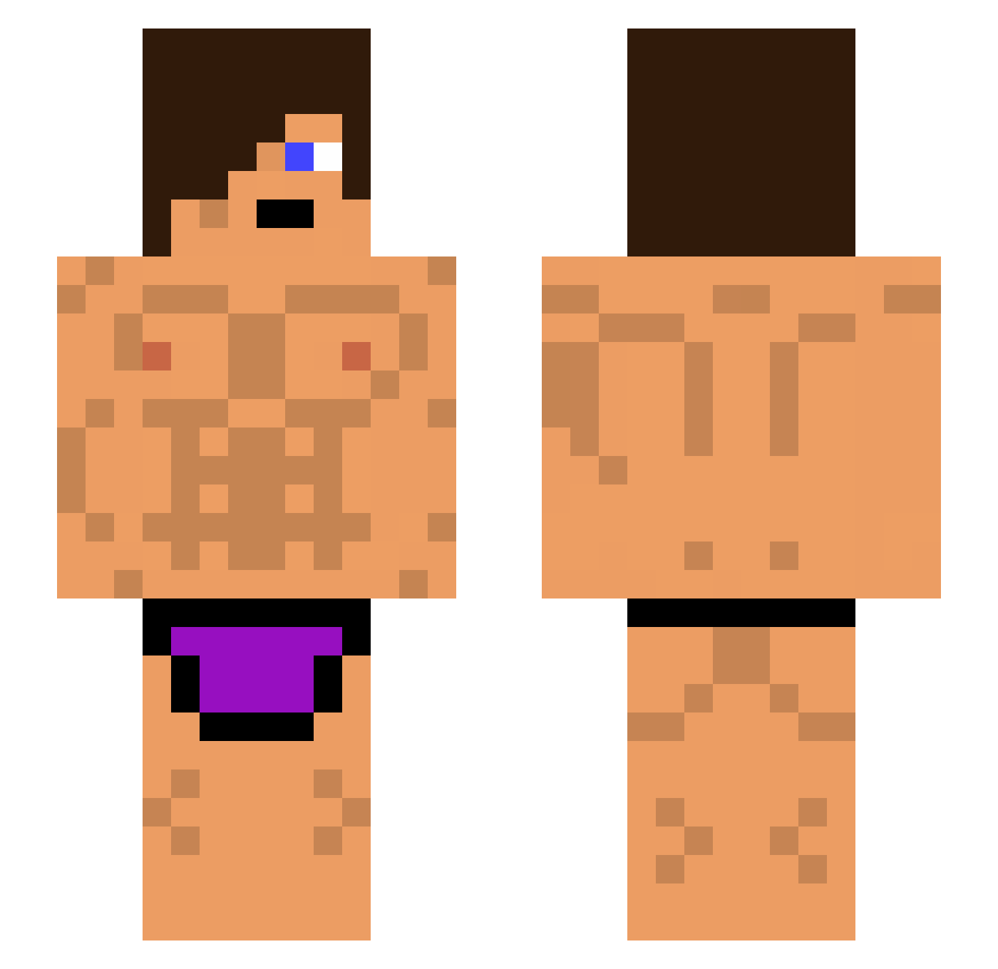 AllegthLover69 Minecraft skin, front and back view