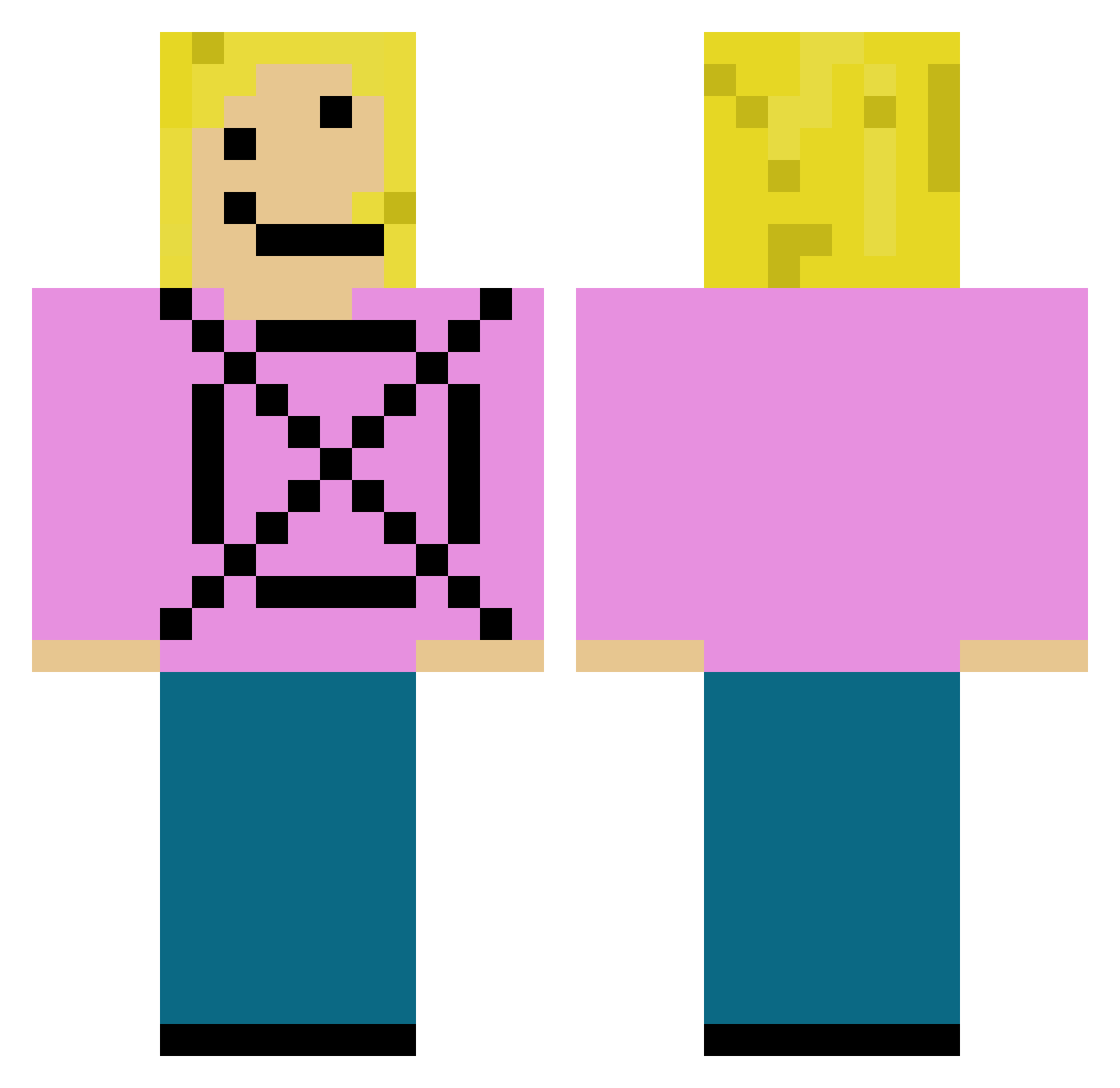 swaggggoo Minecraft skin, front and back view