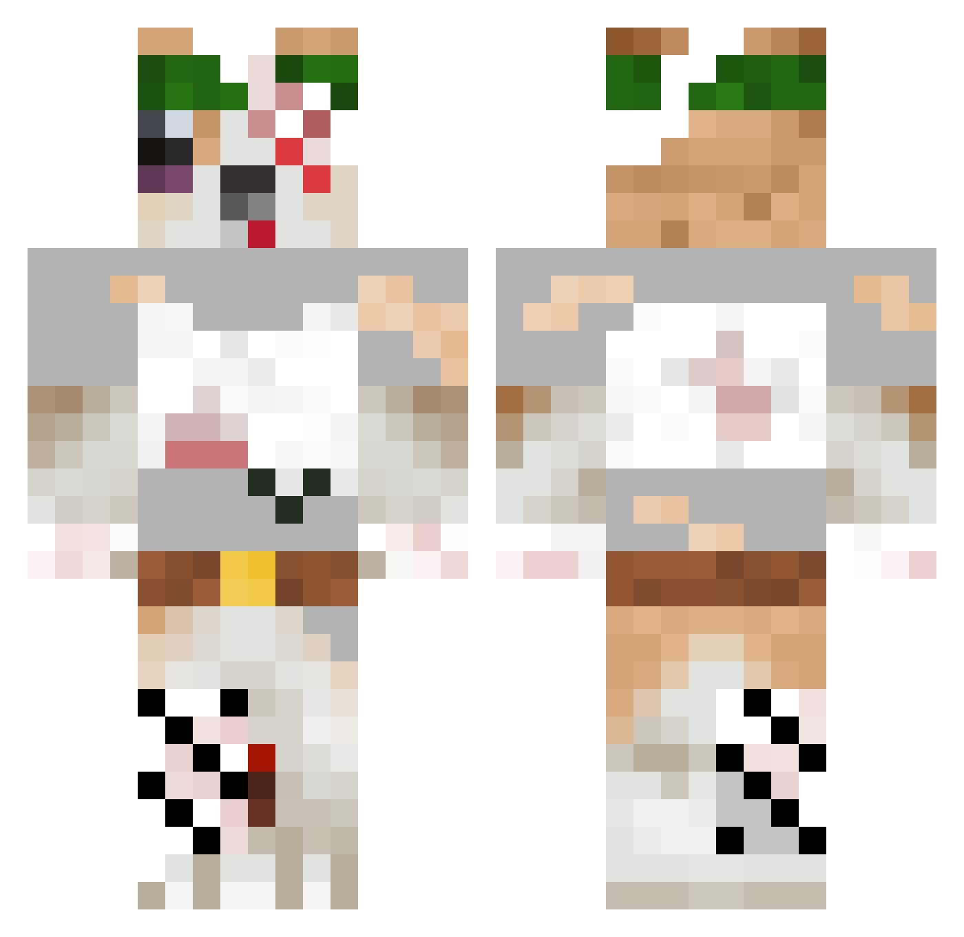 Og_JelloTheCorgi Minecraft skin, front and back view