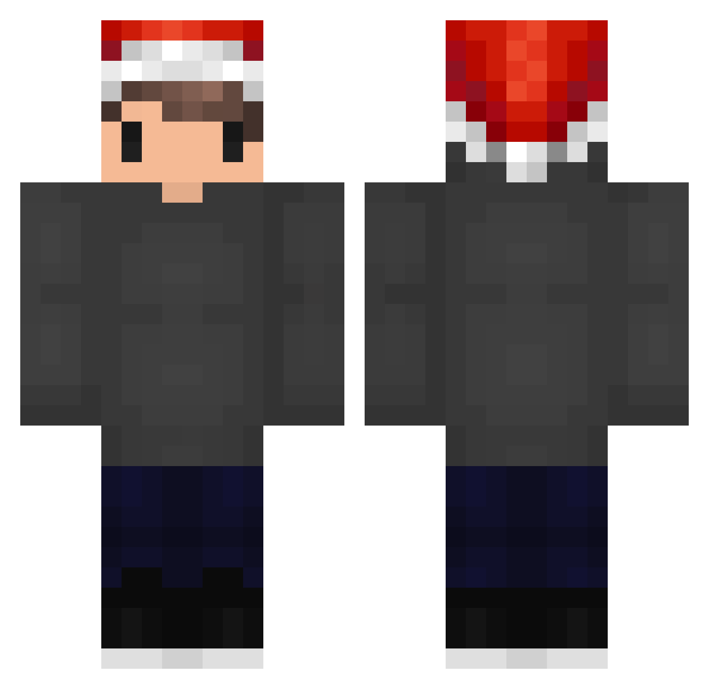 MAXOHNO Minecraft skin, front and back view