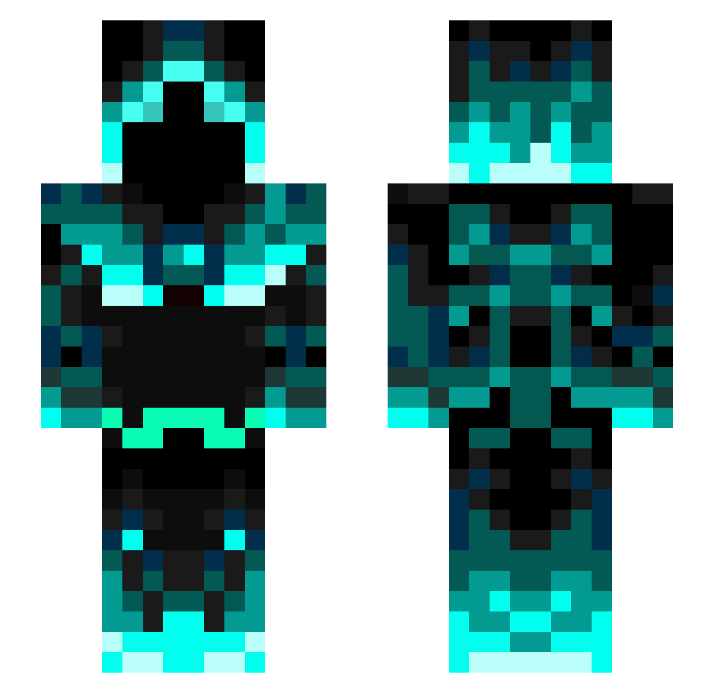 legendyminecraft Minecraft skin, front and back view
