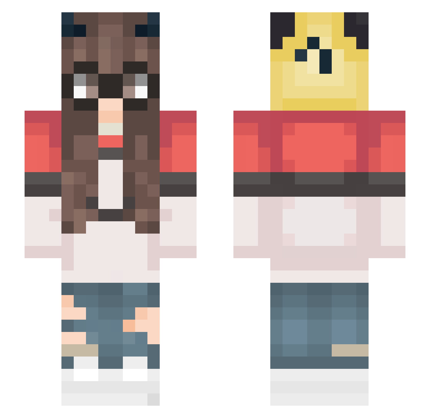 Arisyn_ Minecraft skin, front and back view