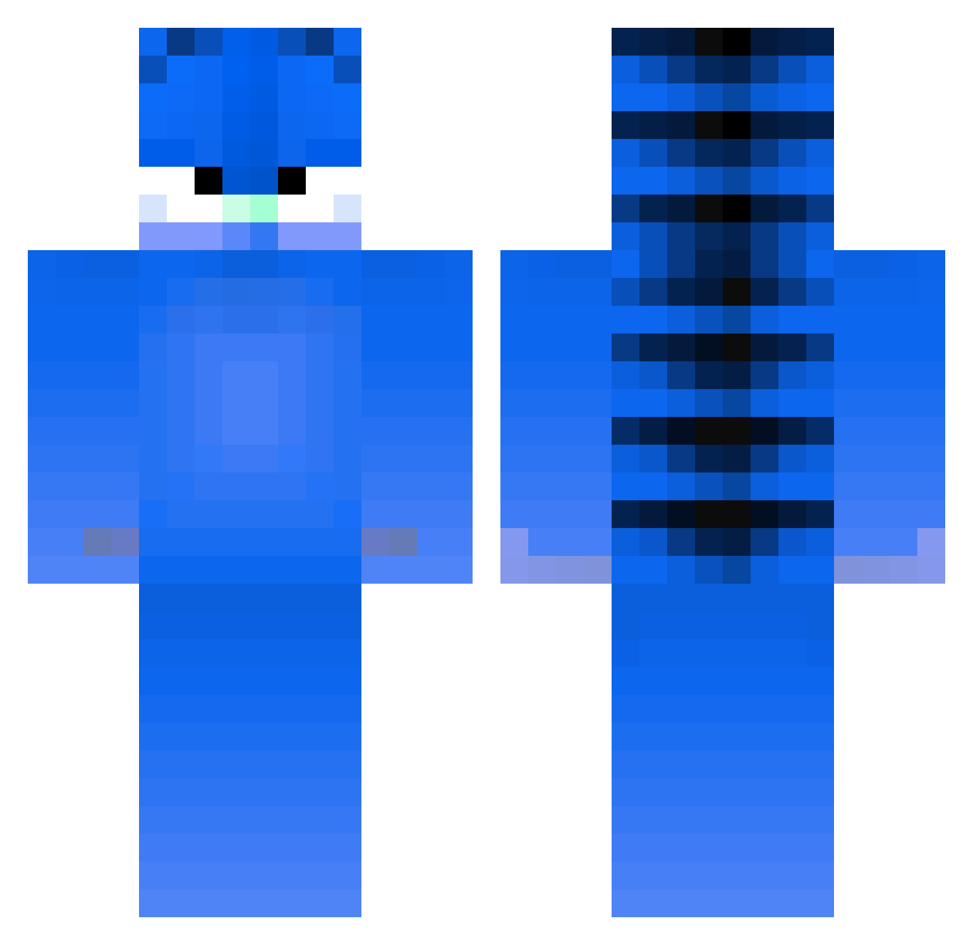 Grandfeldus Minecraft skin, front and back view