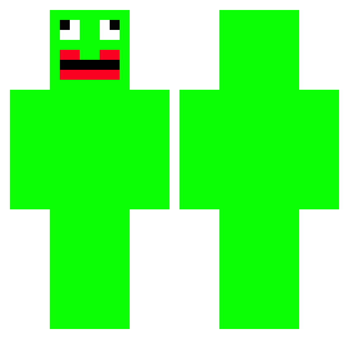 ROBIN423 Minecraft skin, front and back view