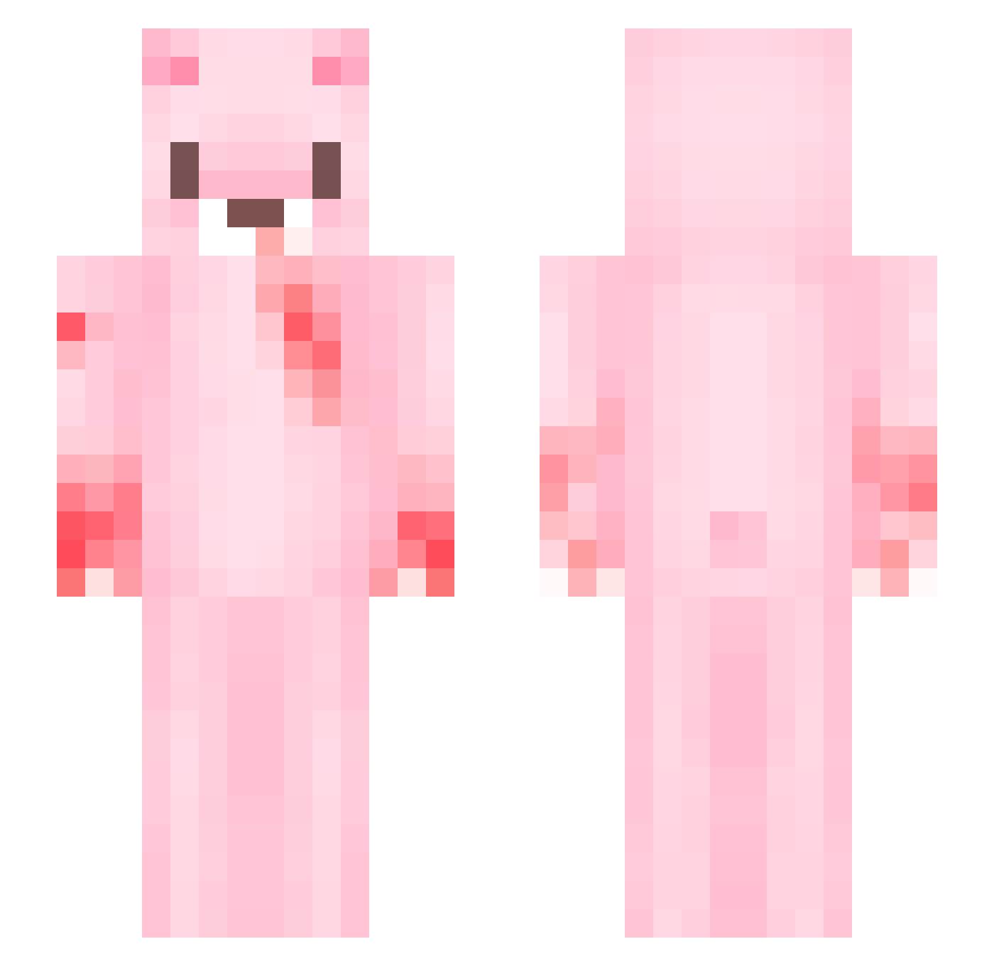 uran00s Minecraft skin, front and back view