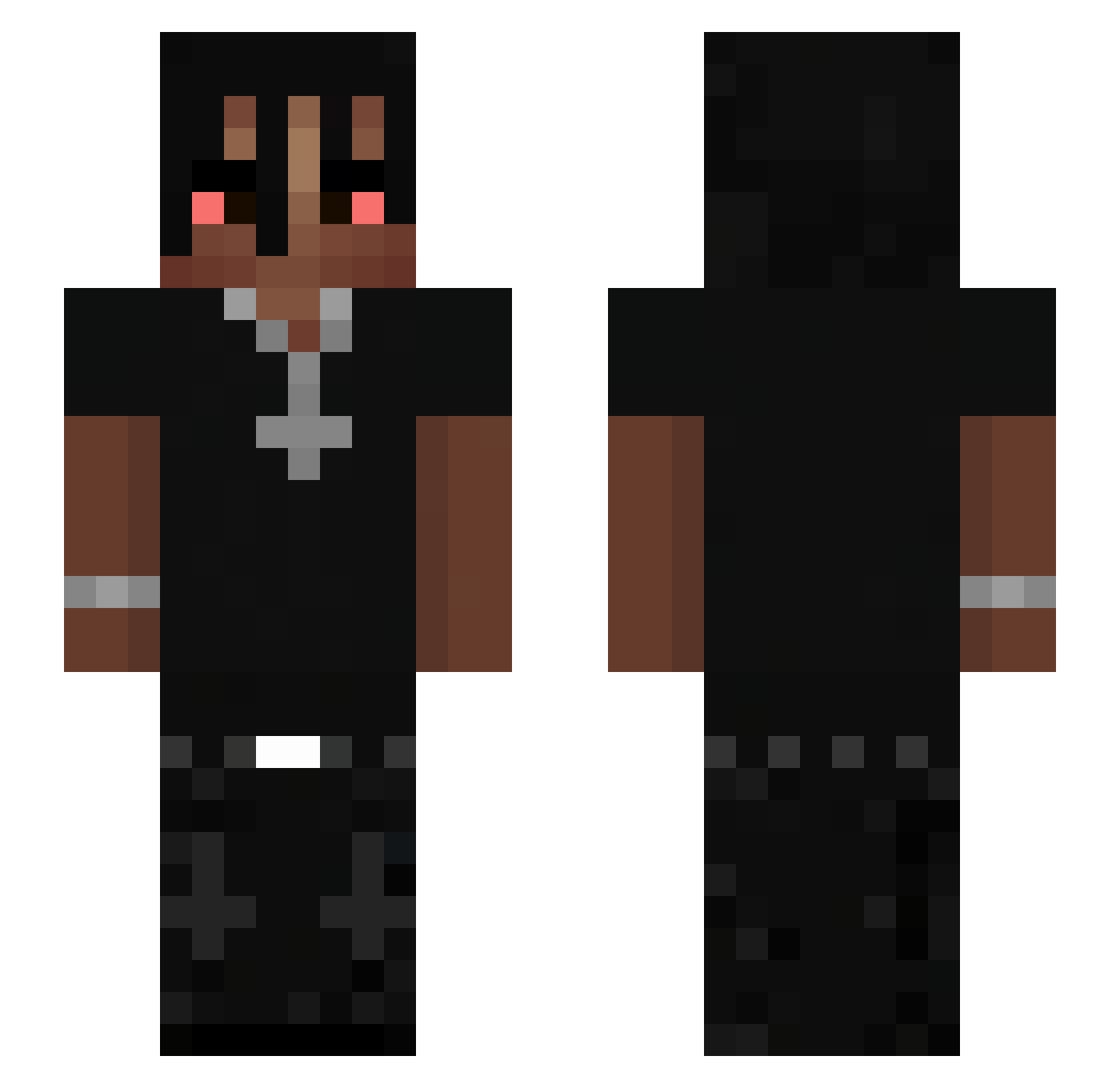 loweite Minecraft skin, front and back view