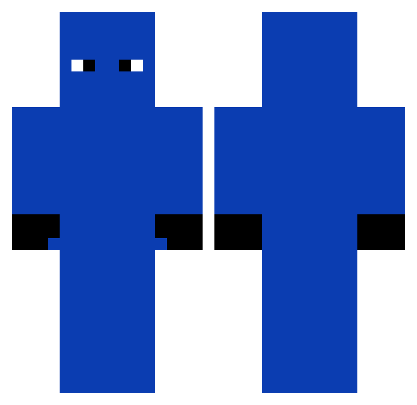 Jerry_Pro Minecraft skin, front and back view