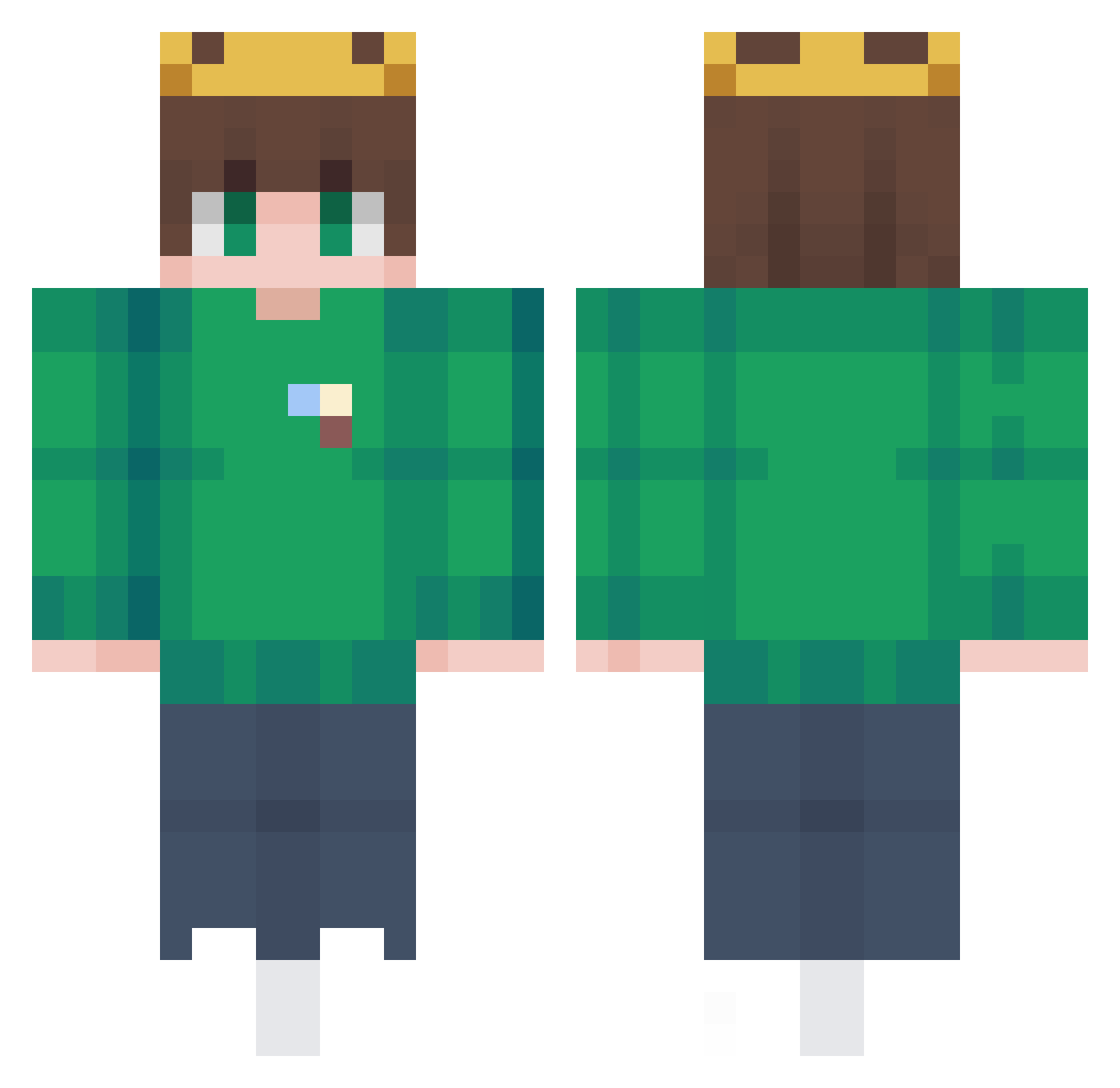 _Mardalix Minecraft skin, front and back view