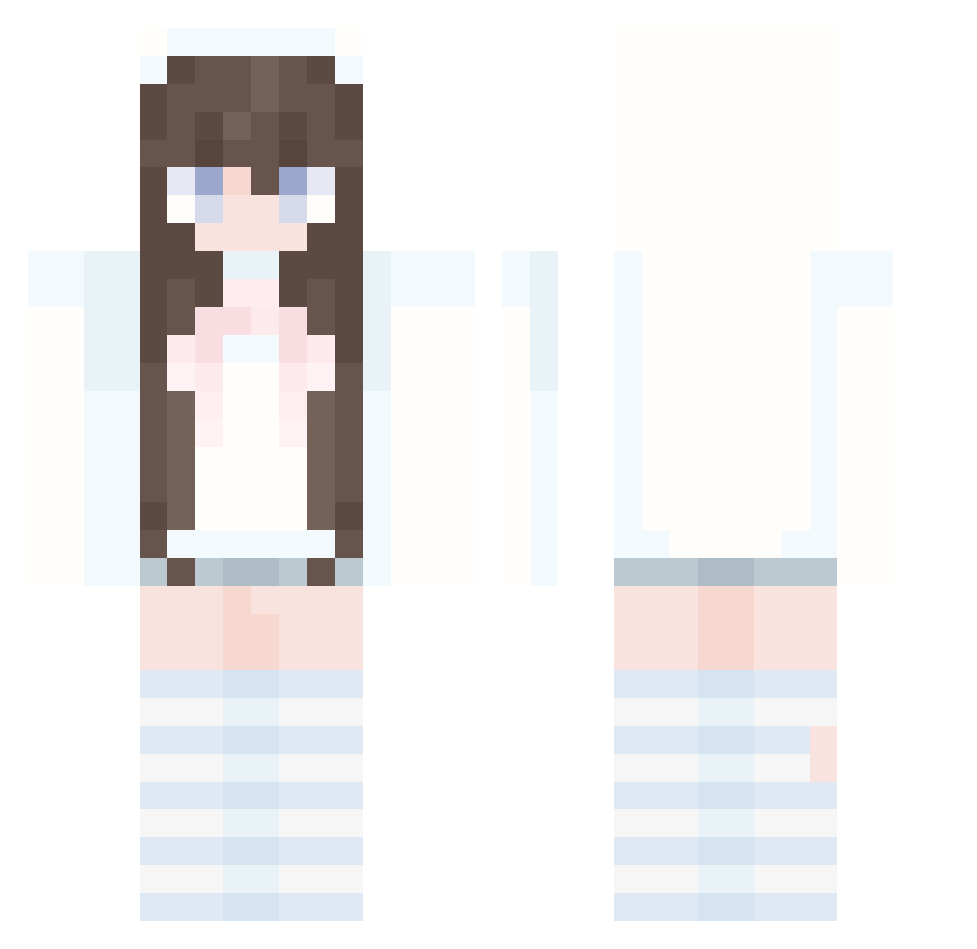 s0ph1ex Minecraft skin, front and back view