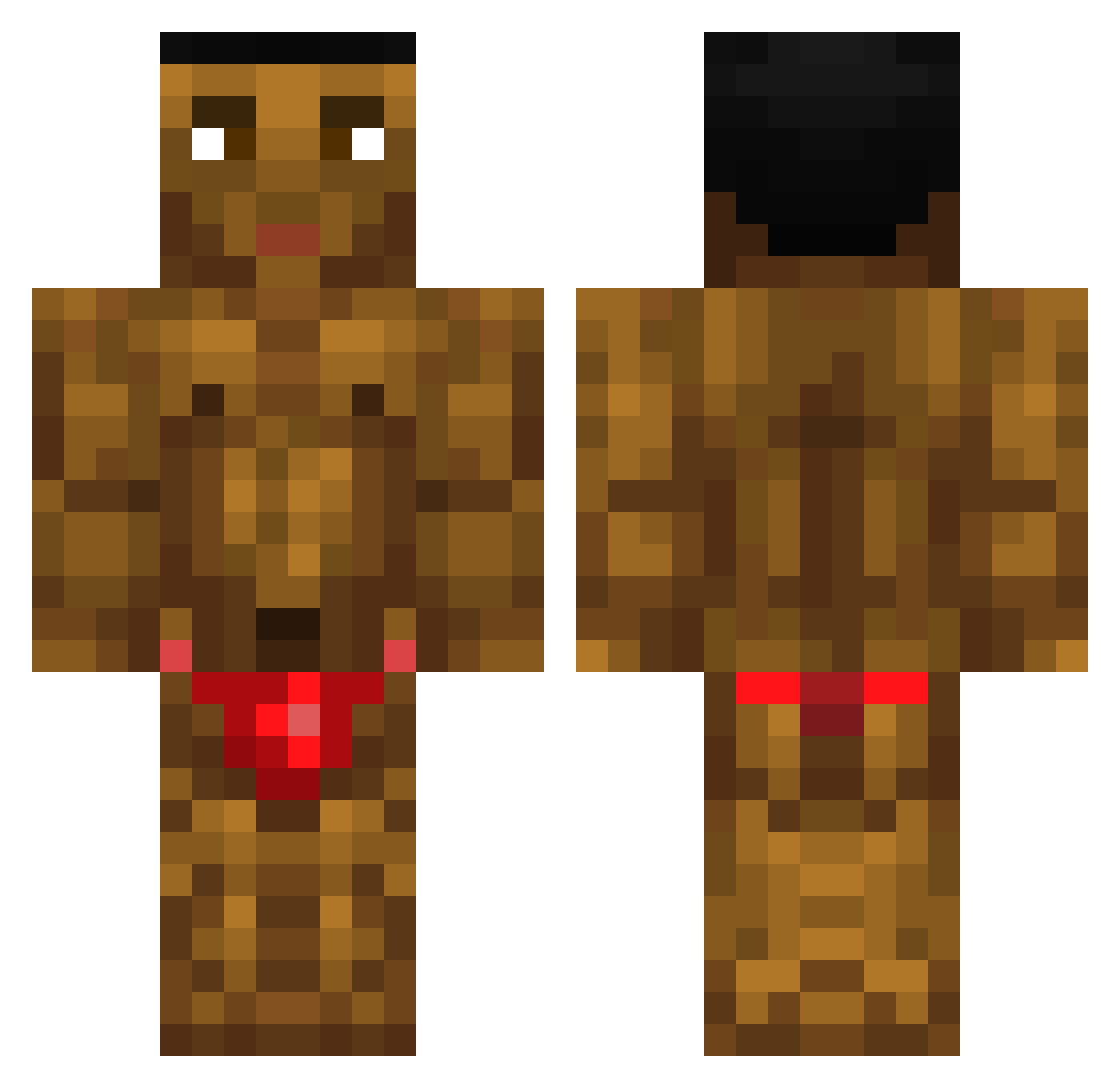 WhyAlwaysM33 Minecraft skin, front and back view