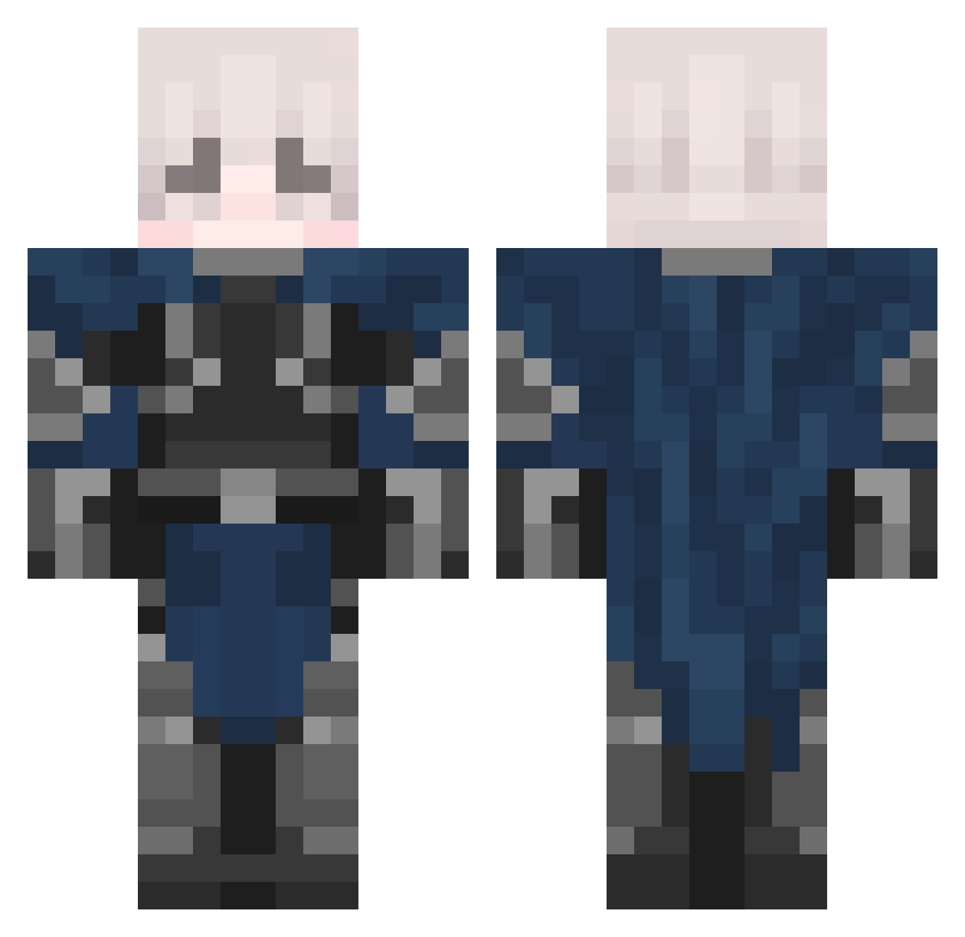 taij1n Minecraft skin, front and back view