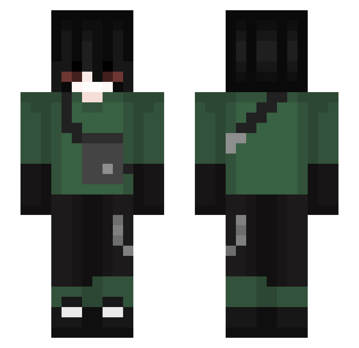 riokdkkd Minecraft skin, front and back view