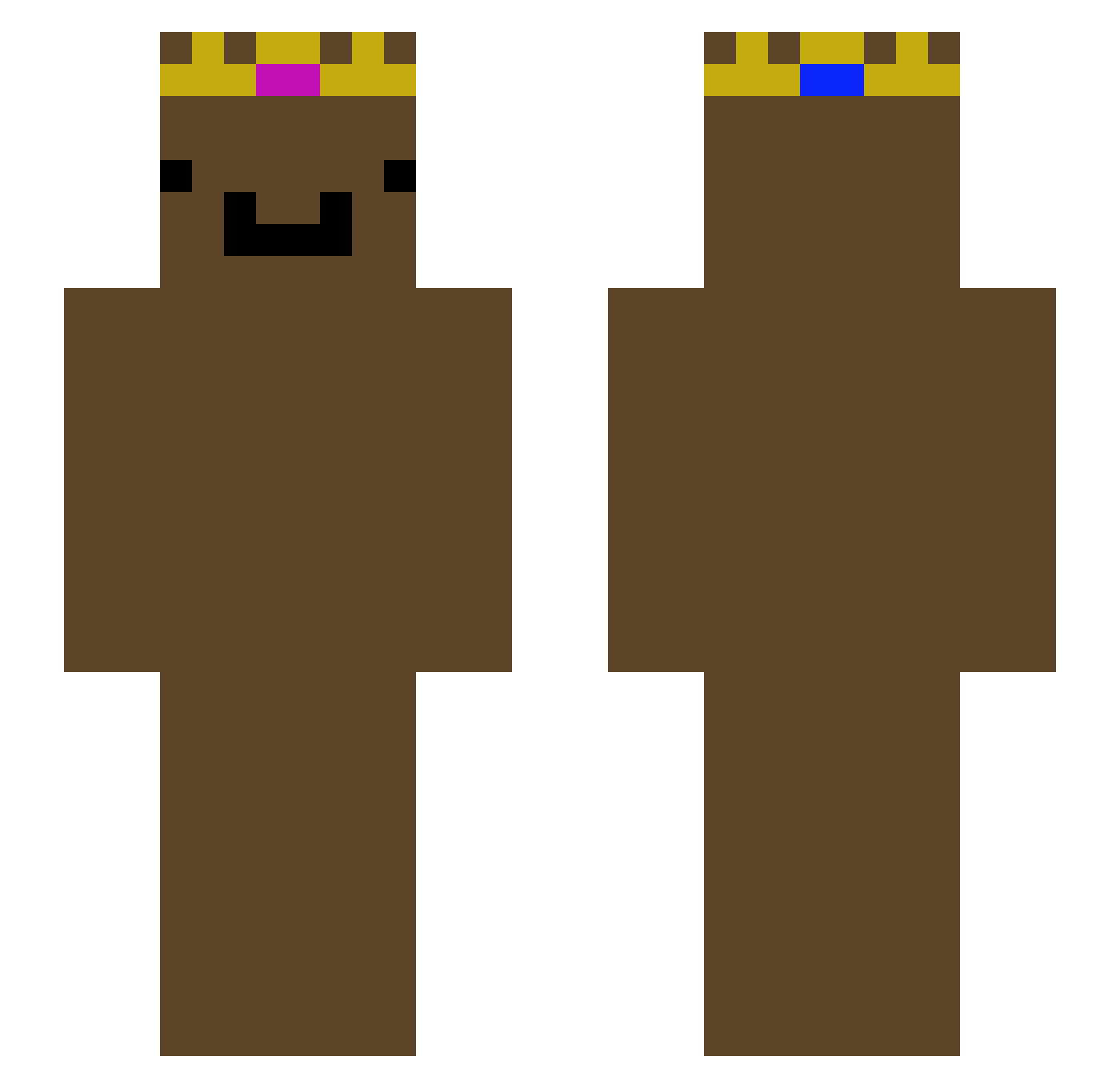tatupatuu Minecraft skin, front and back view