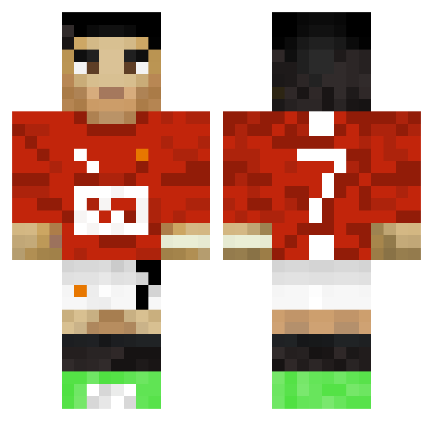 diiinnhh Minecraft skin, front and back view