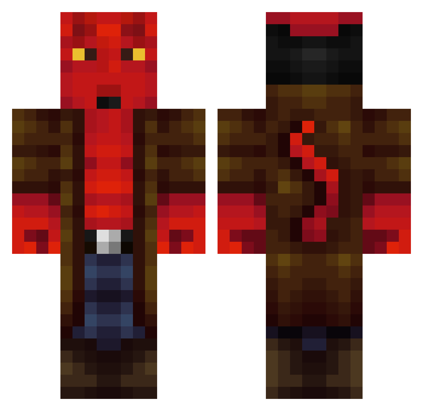Marjie Minecraft skin, front and back view