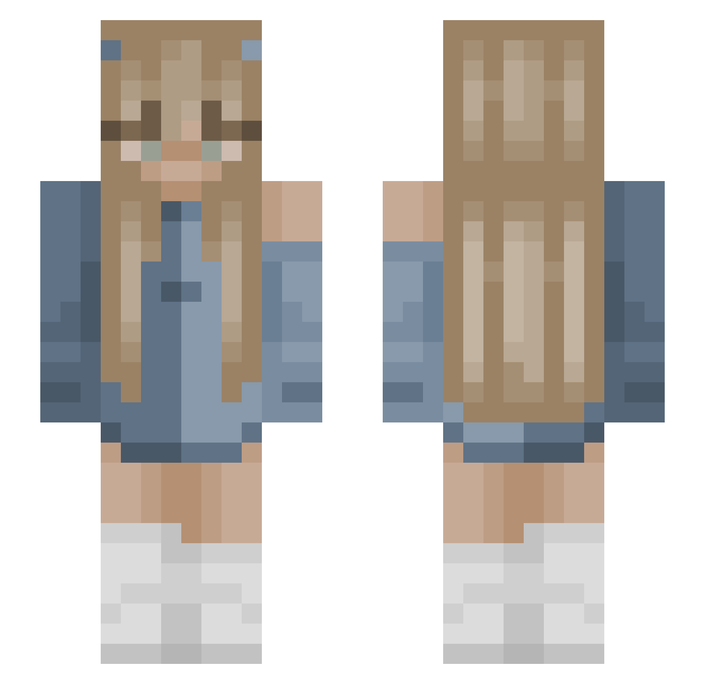 tbnrsheep123 Minecraft skin, front and back view