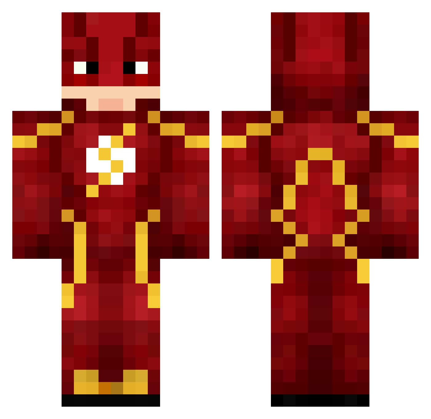 TheBertBert Minecraft skin, front and back view
