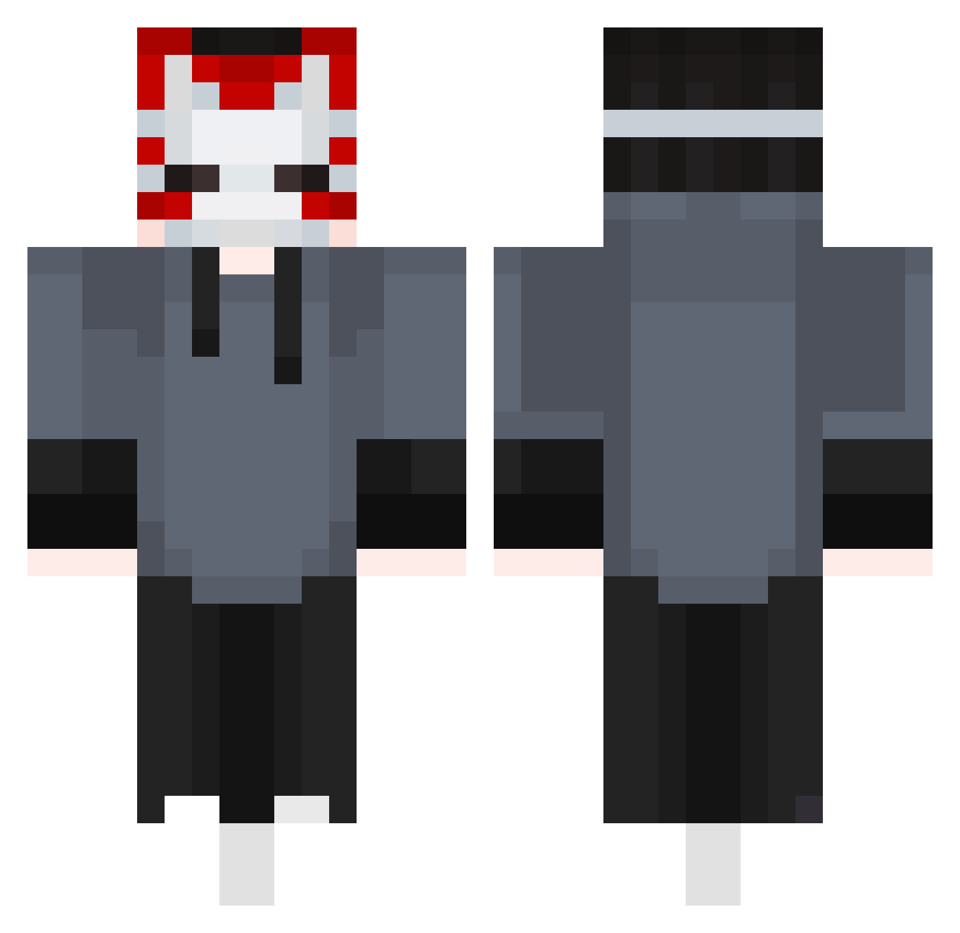 Jaden1Kenobii Minecraft skin, front and back view
