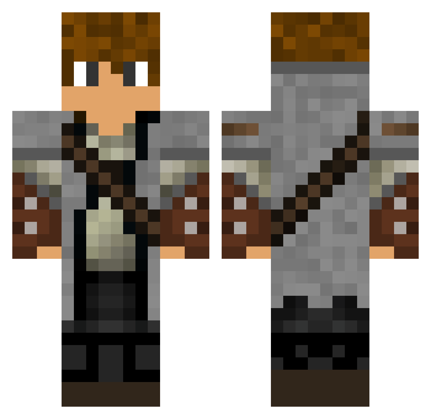 cimanim Minecraft skin, front and back view