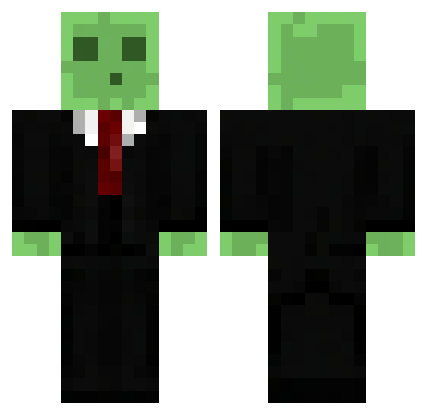 Thebossnolan Minecraft skin, front and back view