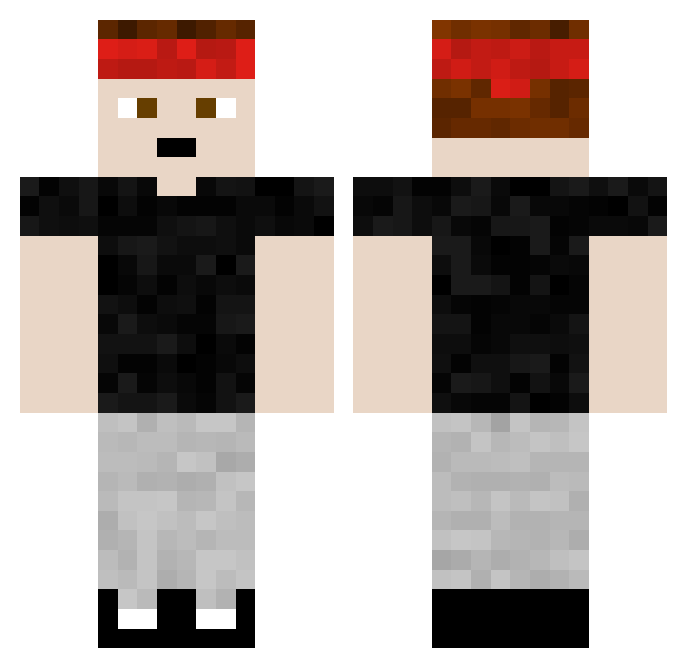 SuperMario10782 Minecraft skin, front and back view