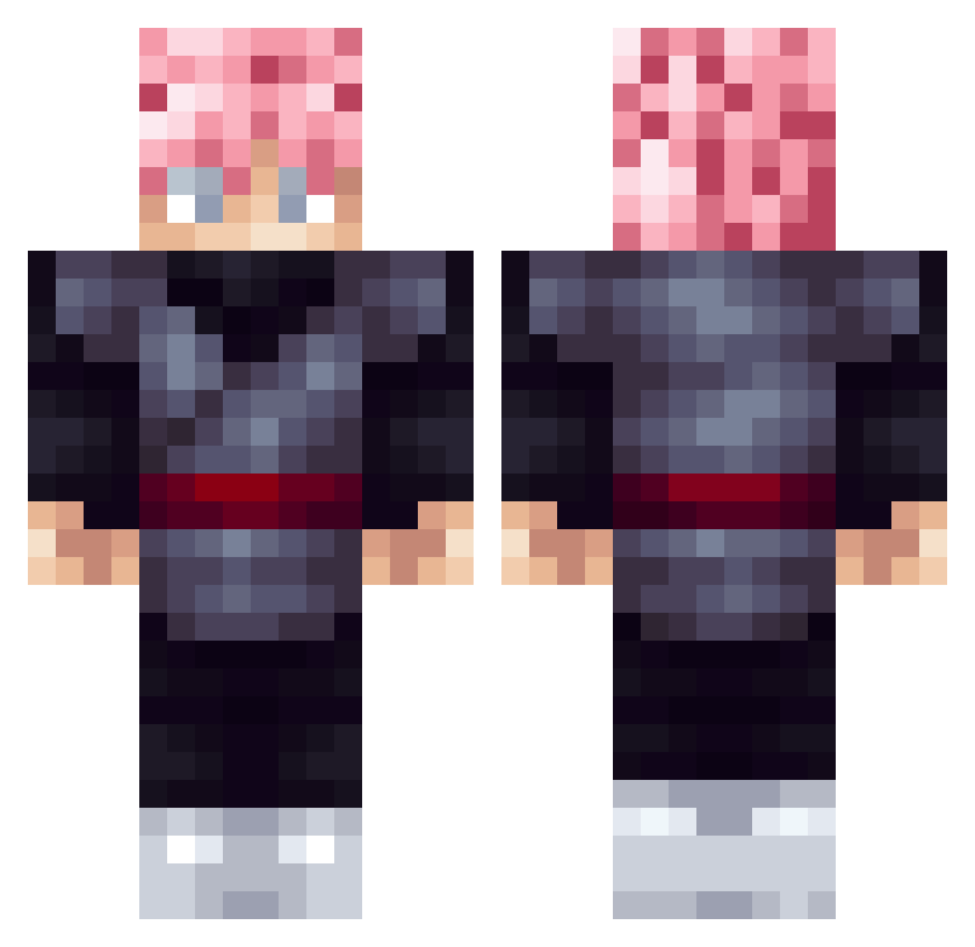 Iz_javi Minecraft skin, front and back view