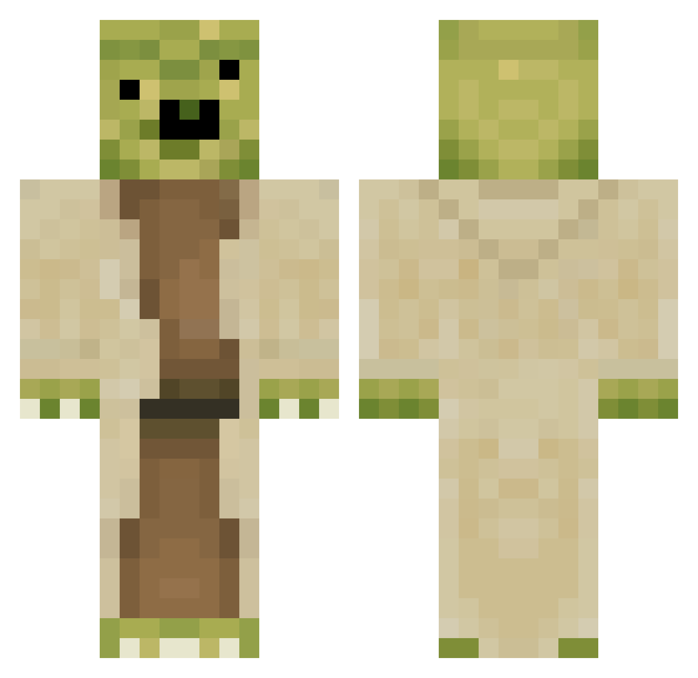 d4ni_e Minecraft skin, front and back view