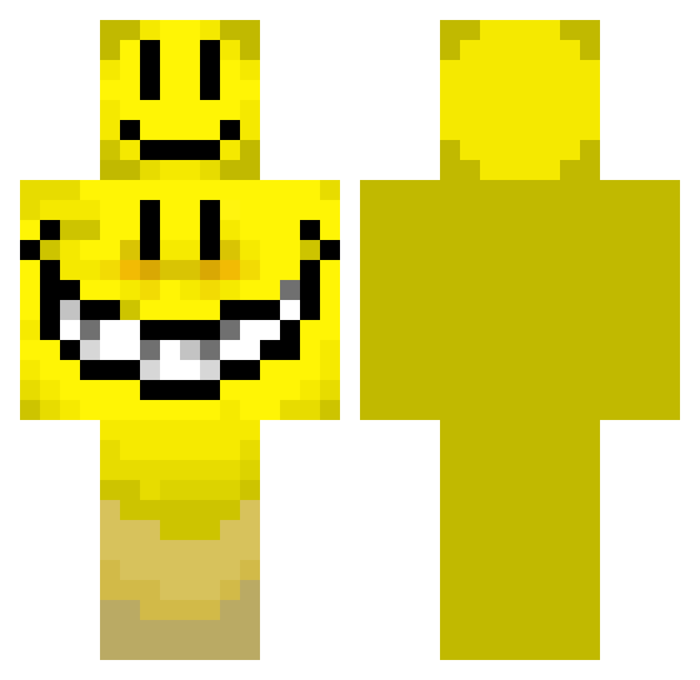 Dxrian777 Minecraft skin, front and back view