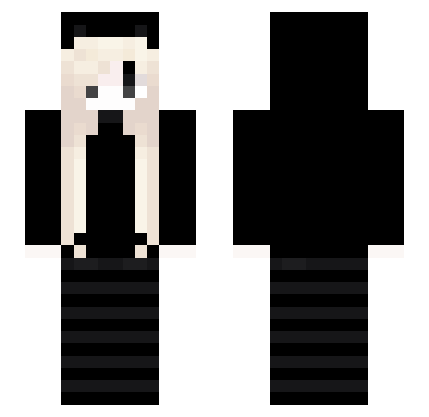 d31adRi Minecraft skin, front and back view