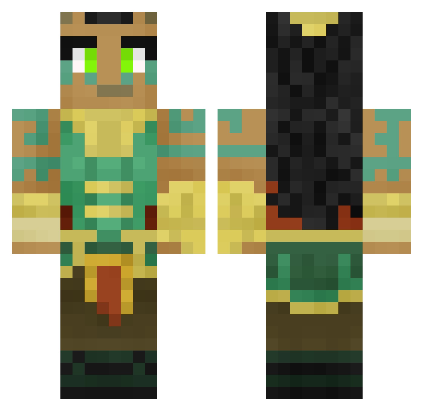 lkh5758 Minecraft skin, front and back view