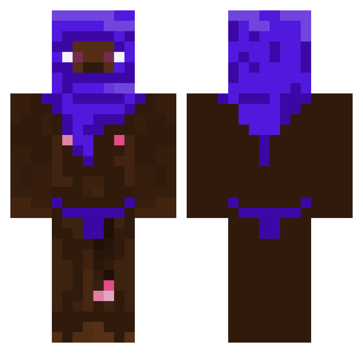 Pirate_Marmoud Minecraft skin, front and back view