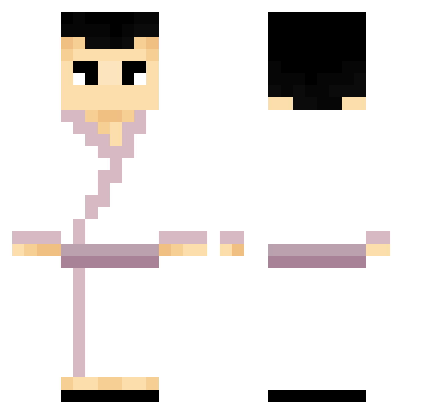 RODARE5 Minecraft skin, front and back view