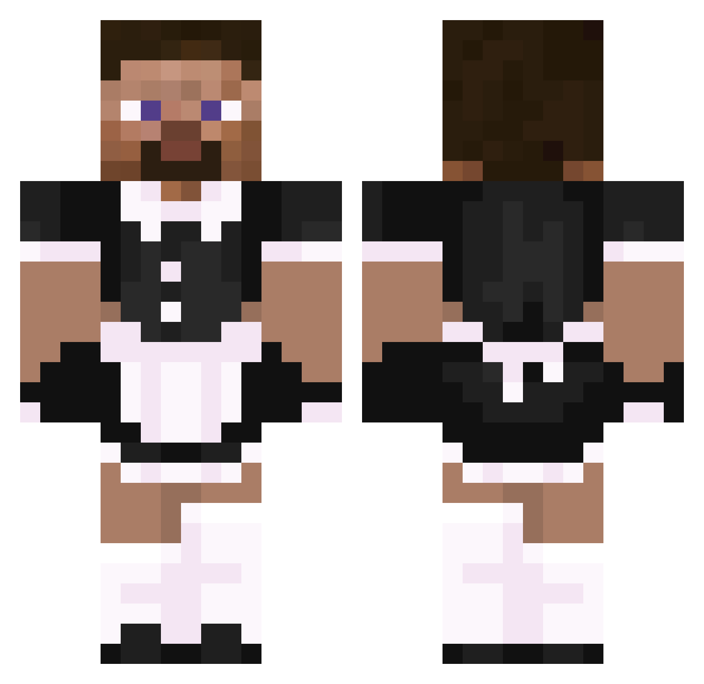 Lappuni Minecraft skin, front and back view