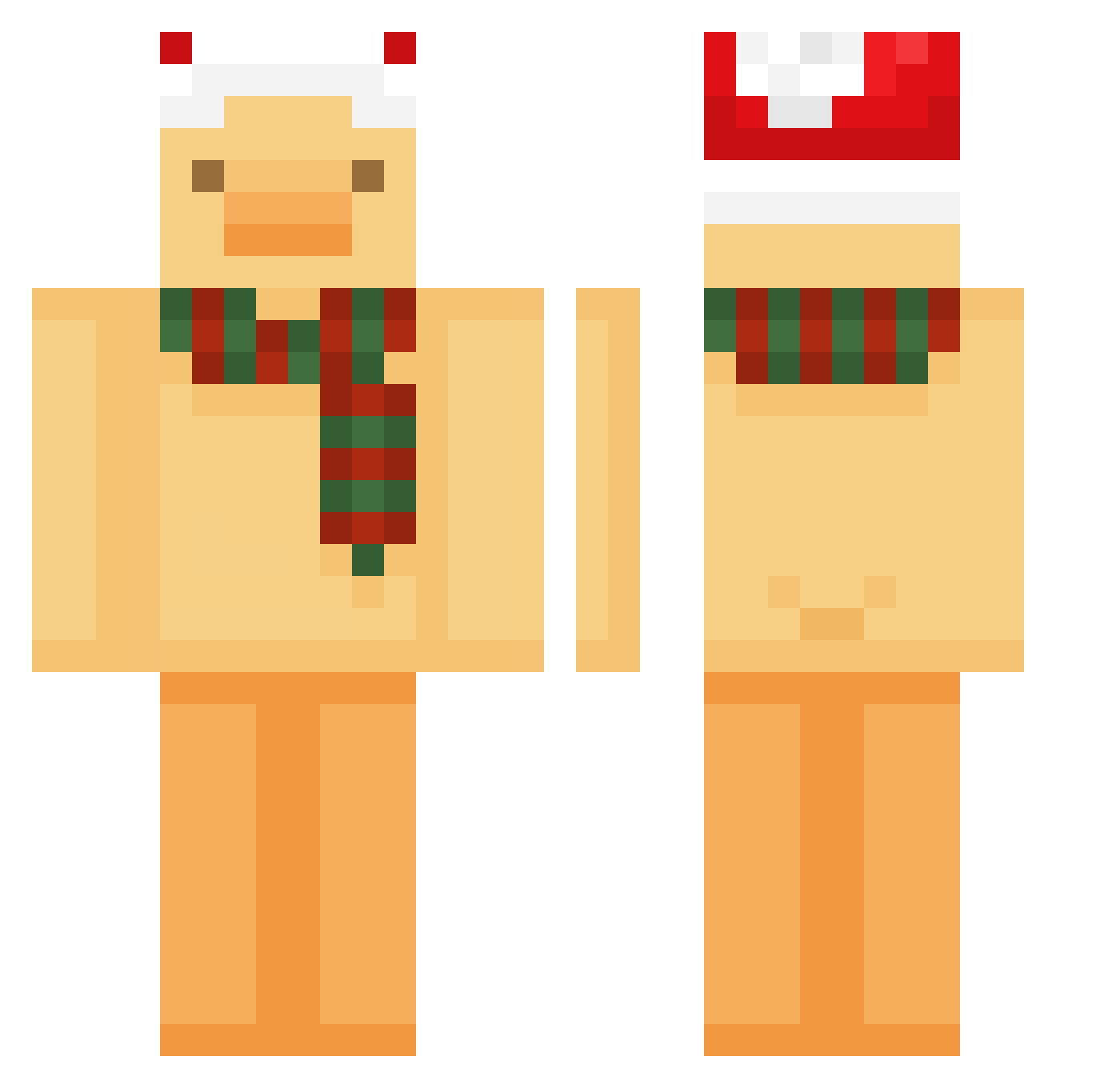 capybara9125 Minecraft skin, front and back view