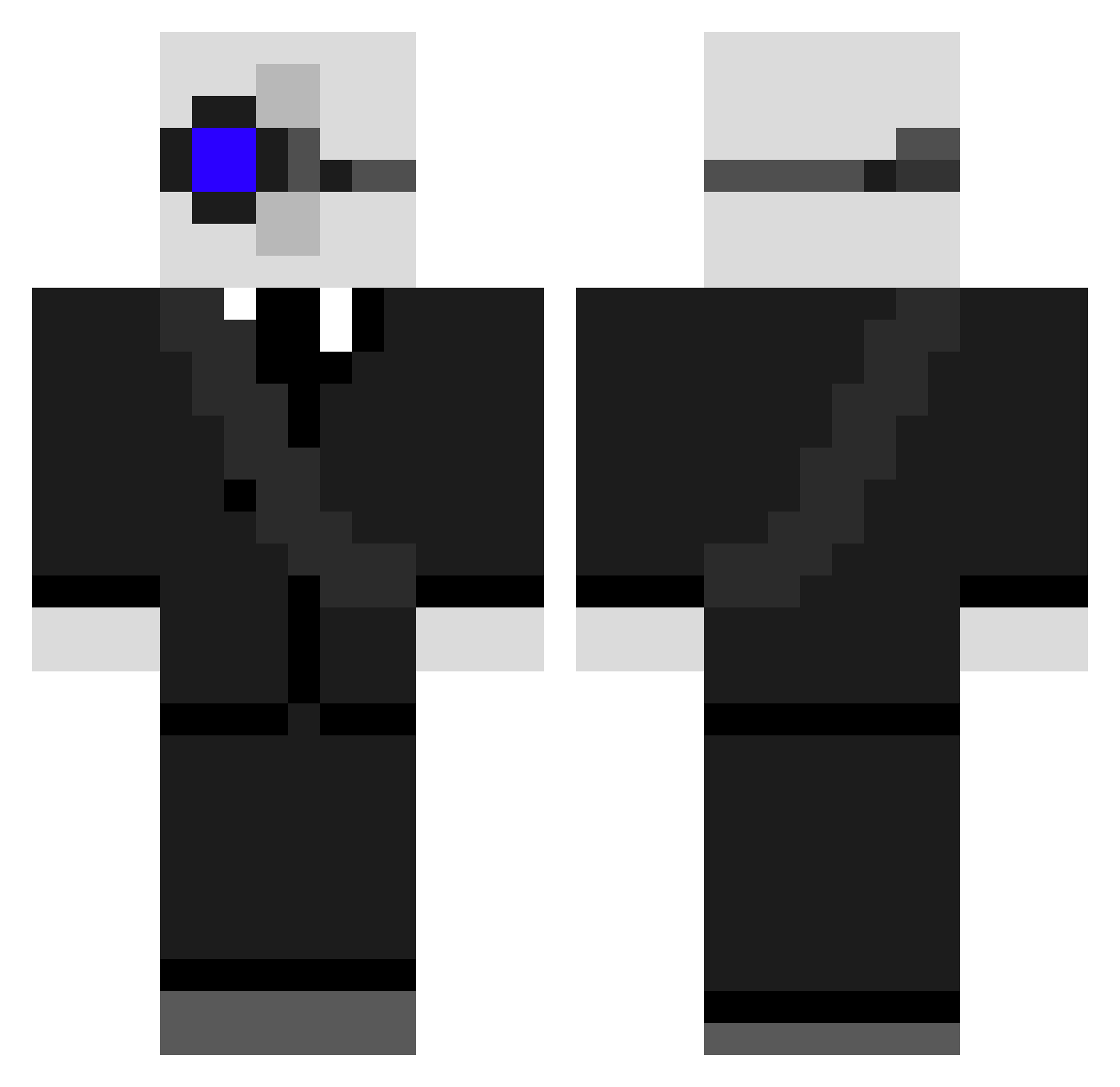 Orkun2006 Minecraft skin, front and back view
