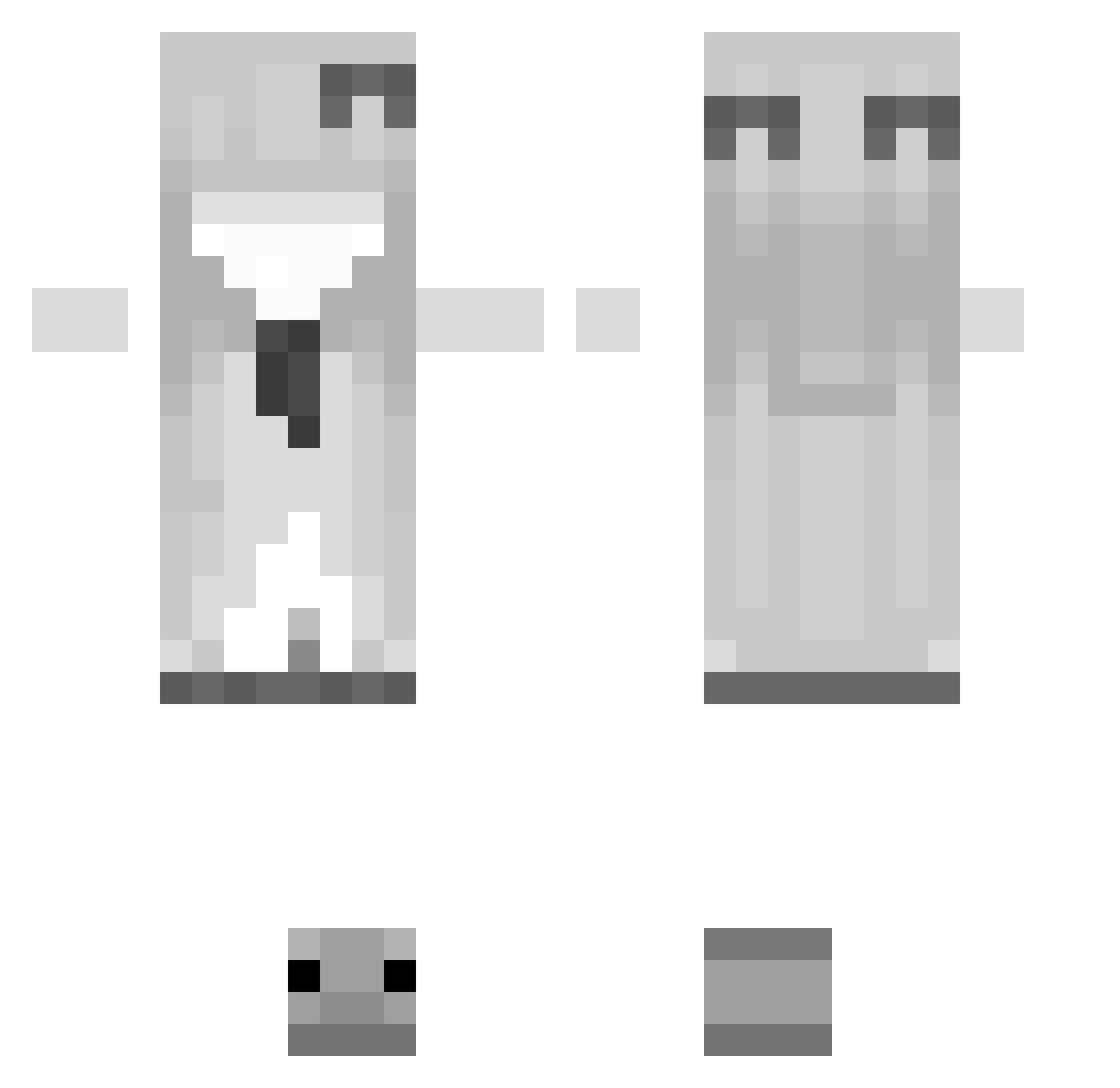x_Szt0s Minecraft skin, front and back view
