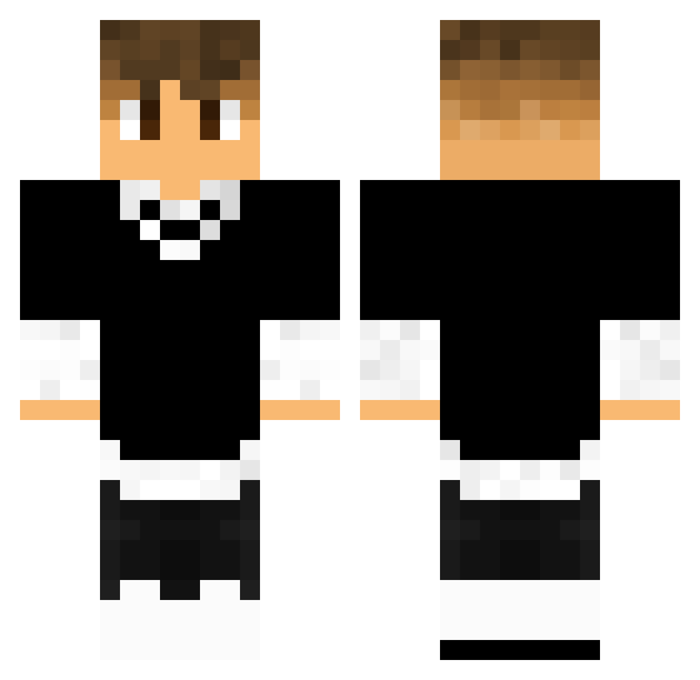 Vitanekkk Minecraft skin, front and back view