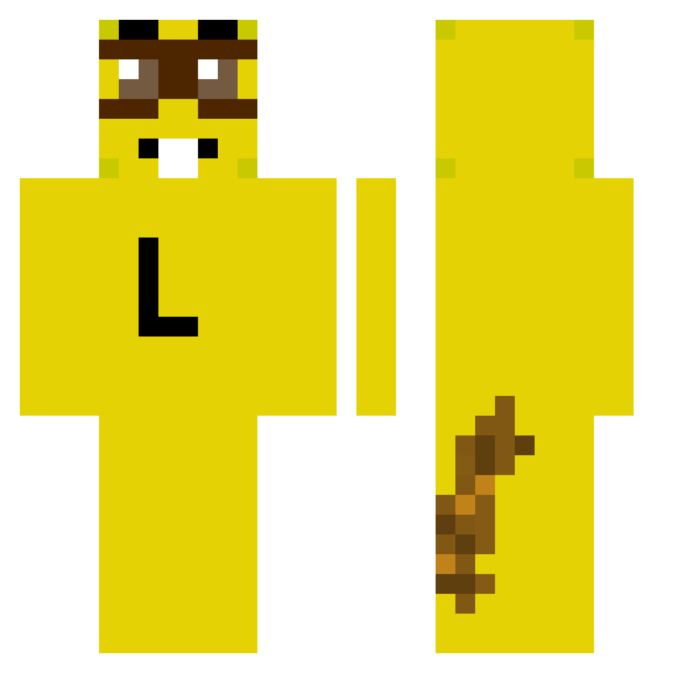 binhyo_ Minecraft skin, front and back view