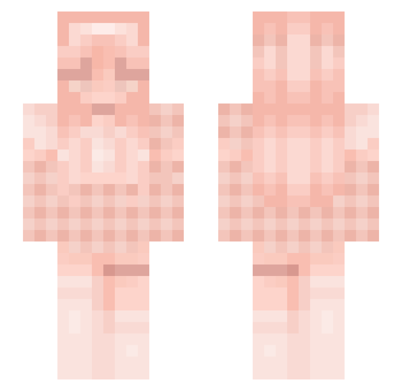 mrslara Minecraft skin, front and back view