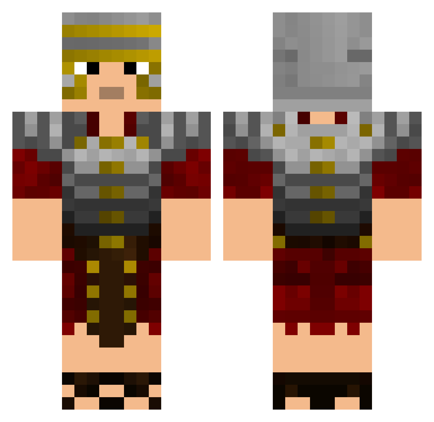 En1_K1nder Minecraft skin, front and back view