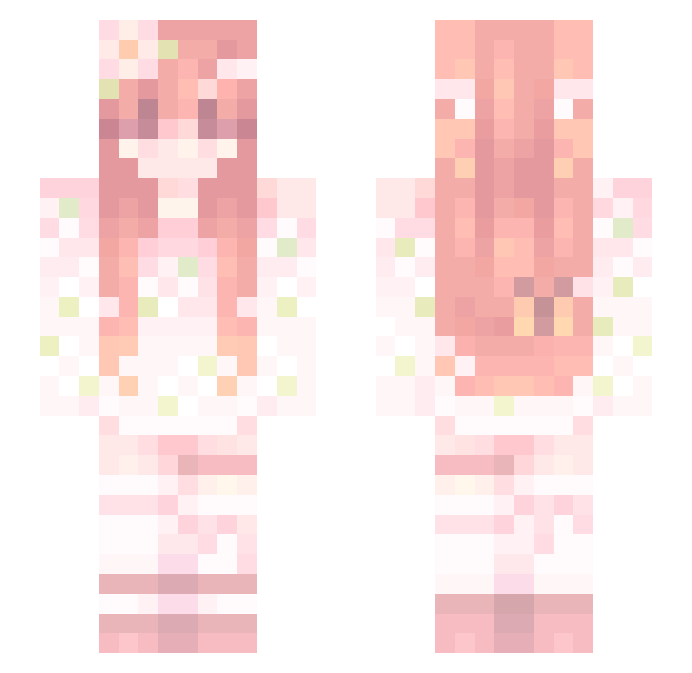 SneakiestM0use Minecraft skin, front and back view