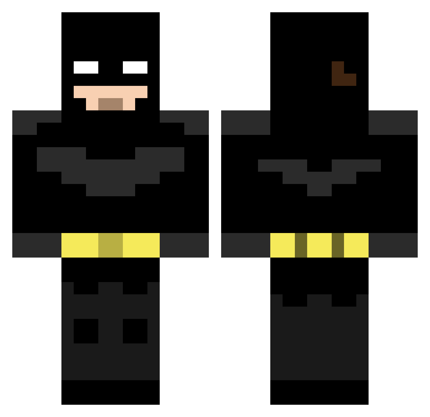 PRALIX0 Minecraft skin, front and back view