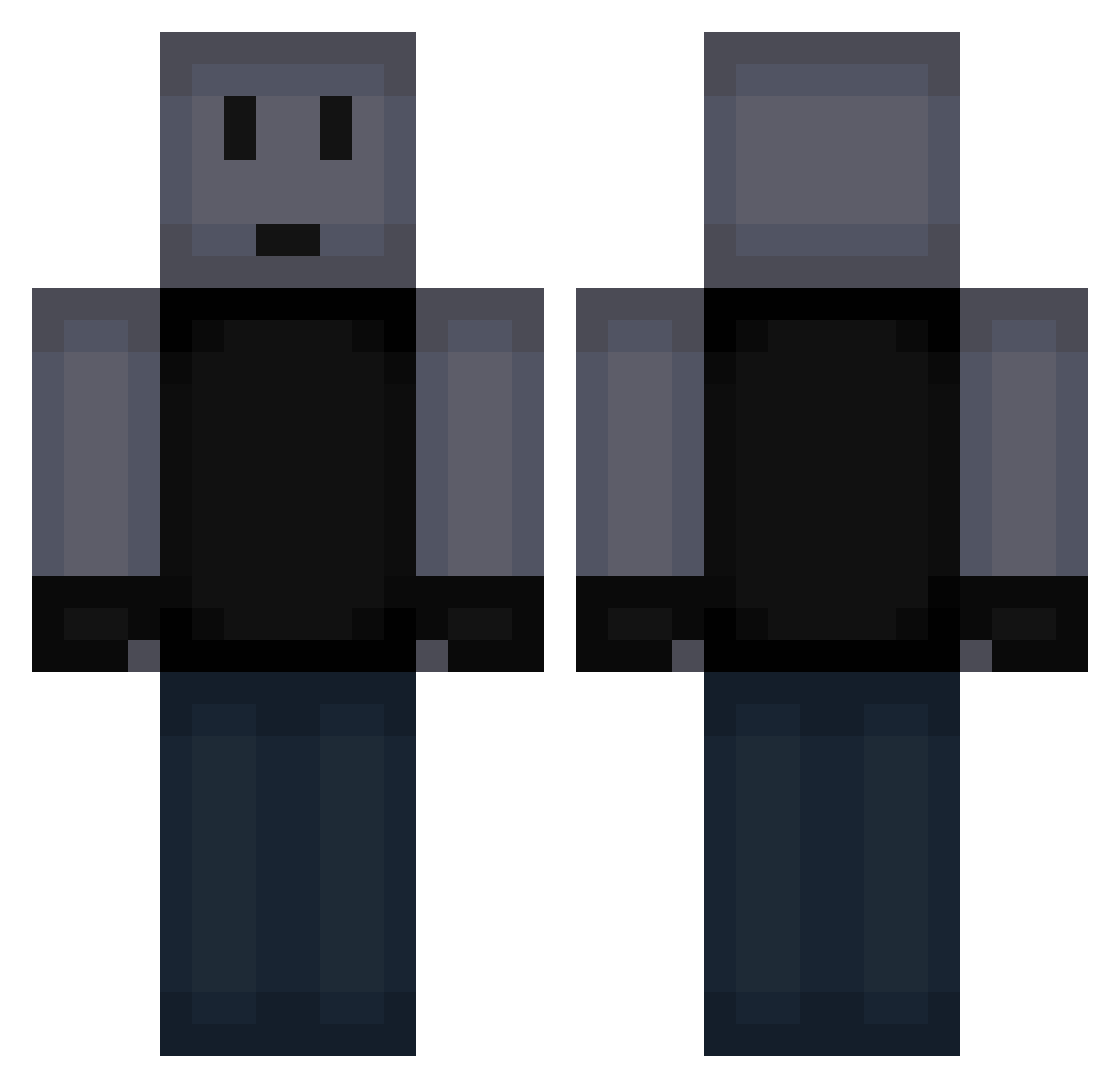 Setin13 Minecraft skin, front and back view