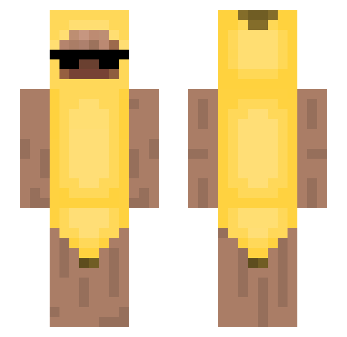 1nuhongio_ Minecraft skin, front and back view